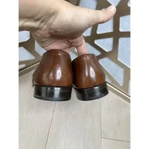 Florsheim Barletta Kilted Leather Slip On Loafers Shoes Men Sz  10.5 D Brown Florsheim Barletta Kilted Leather Slip On Loafers Shoes Men  main image 3
